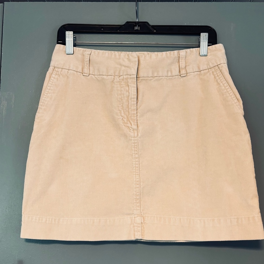 Vineyard Vines Corduroy Tan Mini Skirt Sz 4
